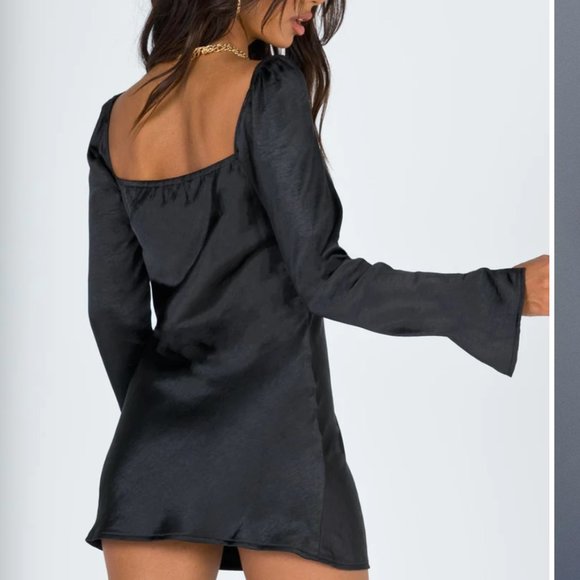 Princess Polly STAR POWER MINI DRESS BLACK US4 - Picture 2 of 3